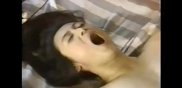  Young girl swallowing spit of an ugly old man 6